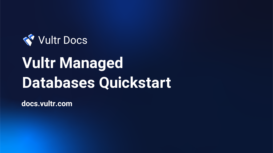 DigitalOcean Managed Databases